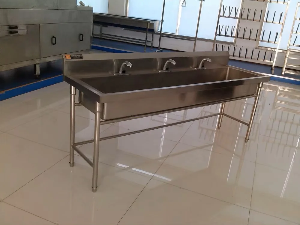 Heavy duty stainless steel 304 commercial wall mounted hand basin for slaughterhouses
