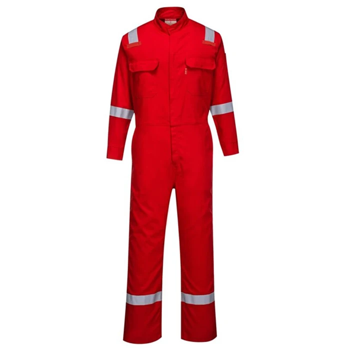Reflective Flame Resistant Safety Uniform Coverall Workwear Insulated Seaman Cotton Coveralls For Unisex