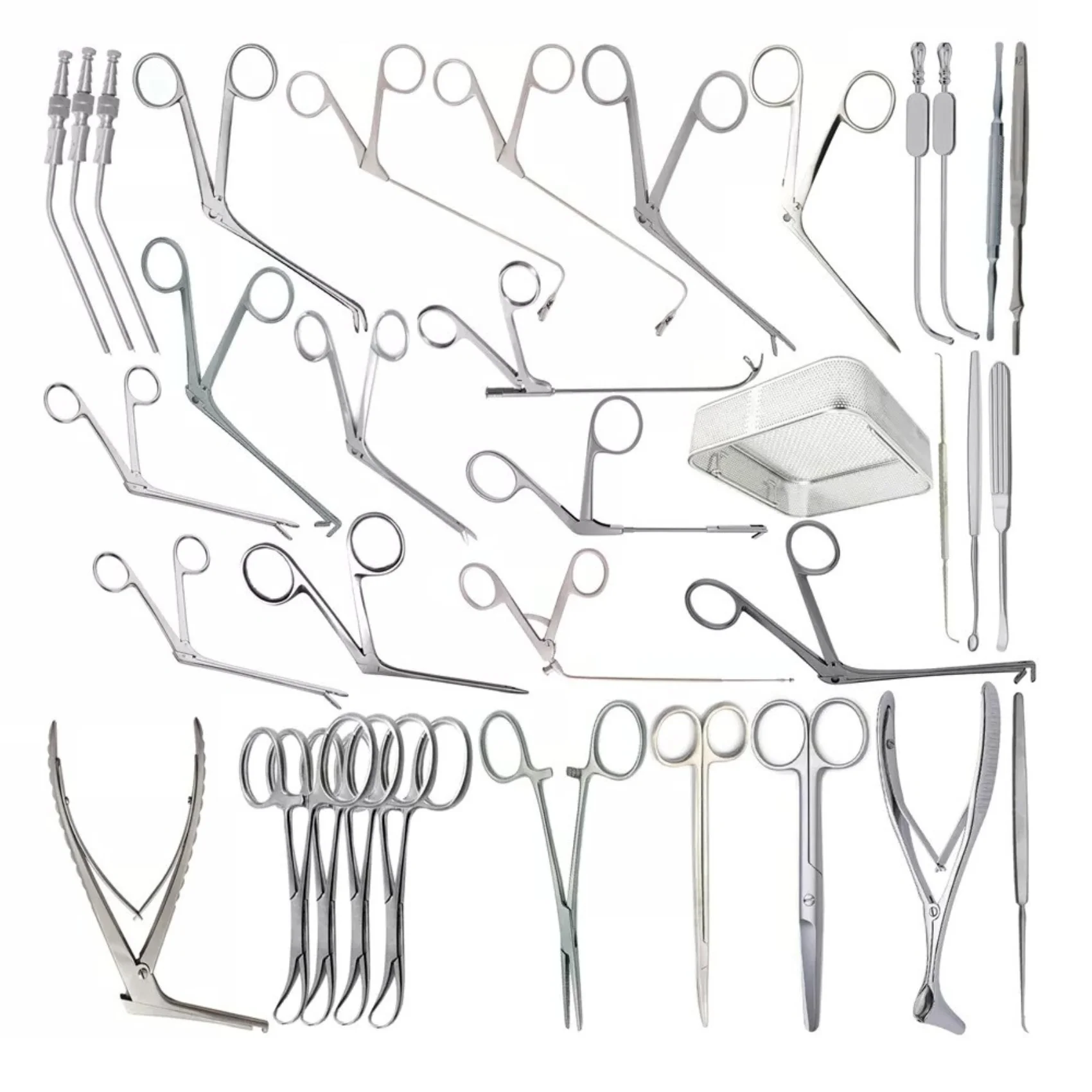 Fess Instruments Complete Set of Sinus Surgery ENT Instruments/Reusable Tools