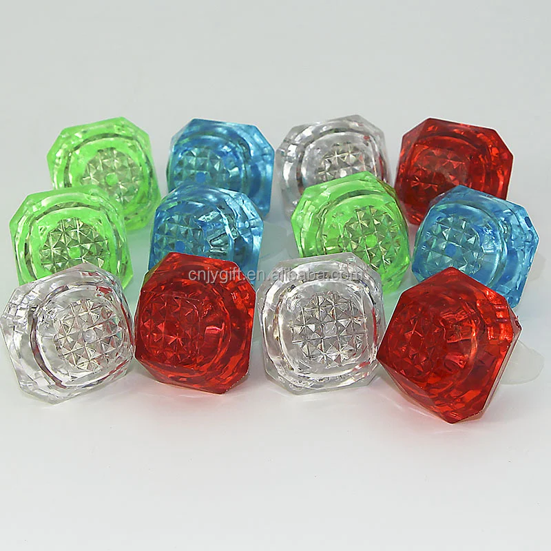 Anelli Luminosi LED Per Feste - 24 Pezzi, Acrilico, Luci Multicolore Lampeggianti, Per Compleanni E Eventi