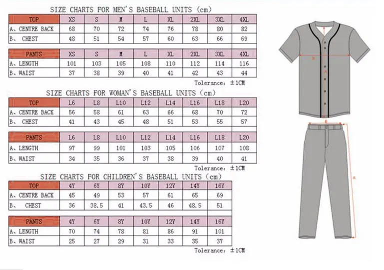 High Quality Custom Baseball / Softball Uniform Set For Unisex New