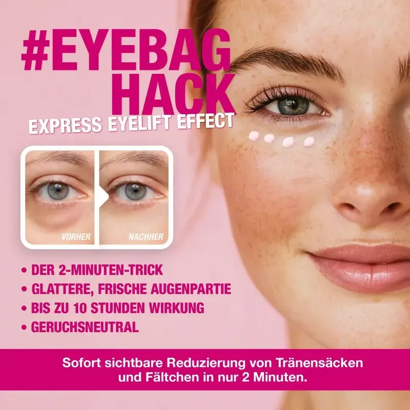 Eyebaghack Express Eyelift Effect Vorher Nachher Vergleich 2 Minuten Trick