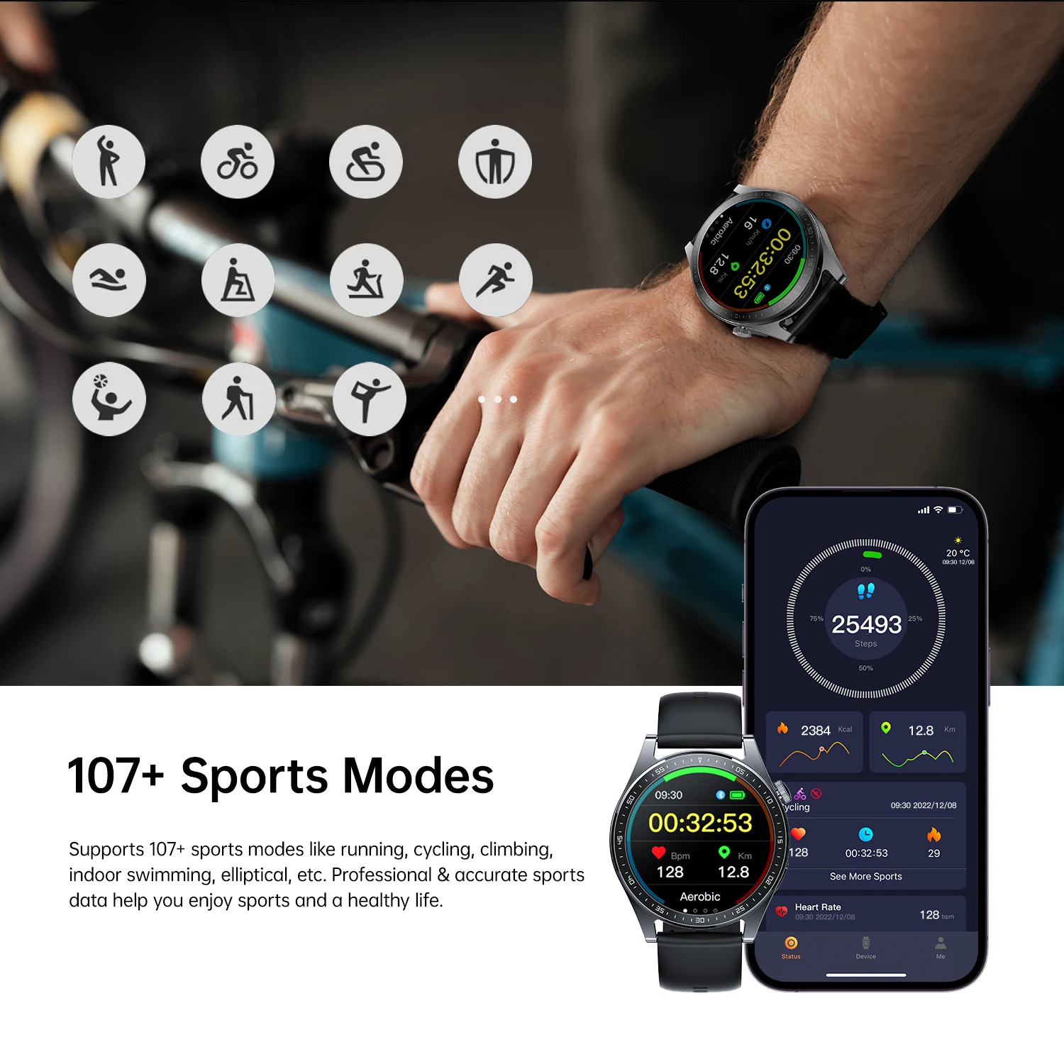 Joyroom 2024 New Women Smart Watch Bt Call Heart Rate Monitor Sport ...