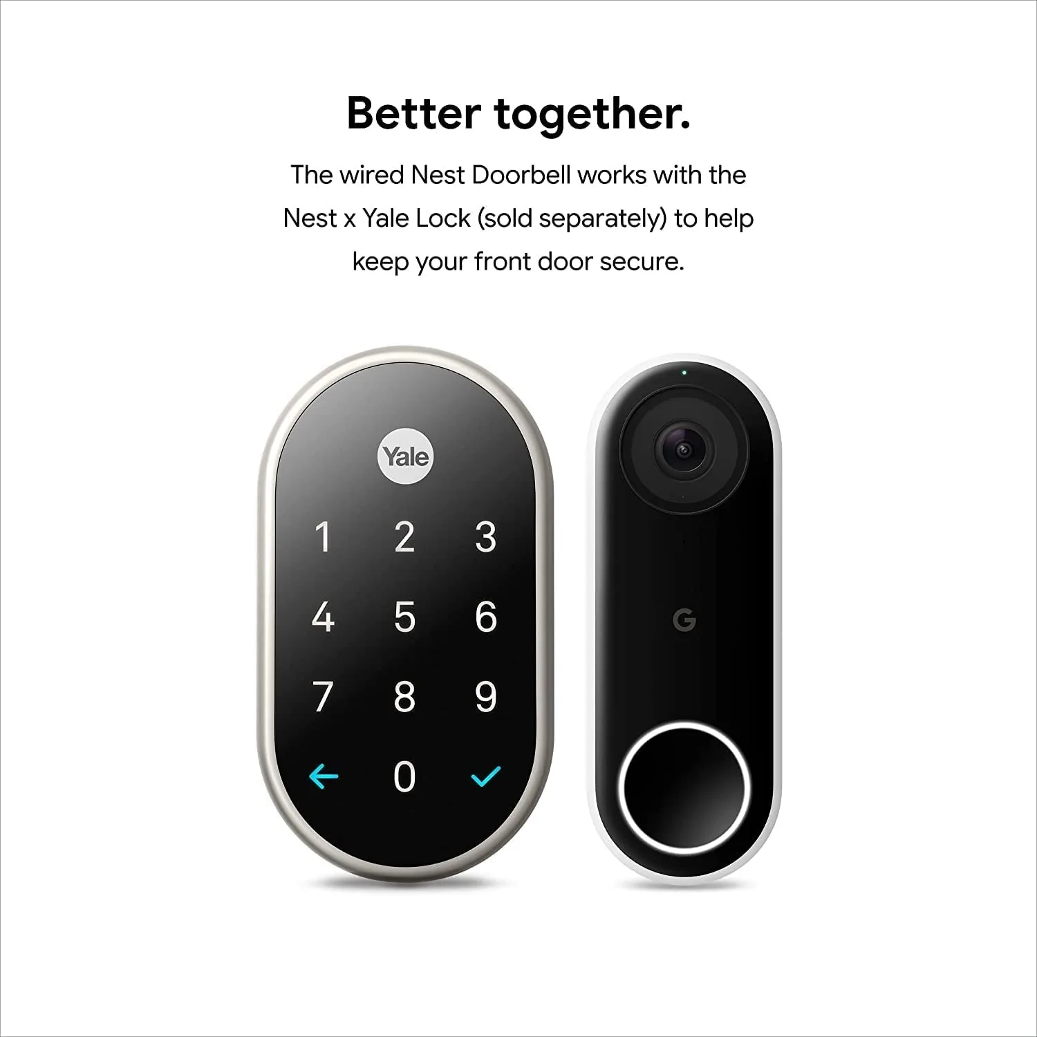 Google Nest Doorbell Wired 2nd Gen Video Doorbell Security Camera 720p