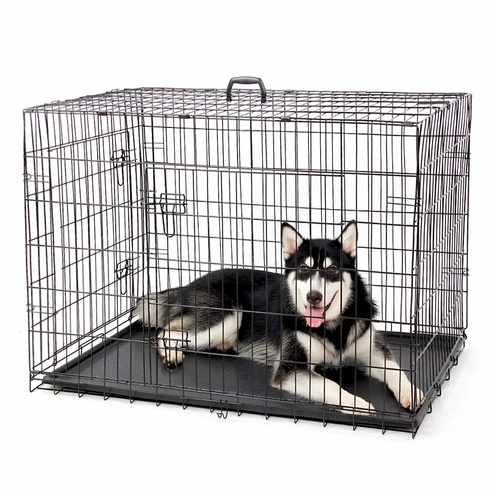 Outdoor Attractive Dog Crate Kennels Galvanised Dog Run Playpen Panels With 8cm Gap Vertical