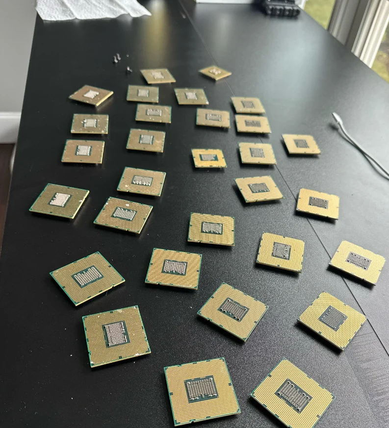 Trimmed Gold Ram Finger Scrap For Gold Recovery/Quality CPU gold fingers Ceramic CPU Scrap and Computer Ram Scrap