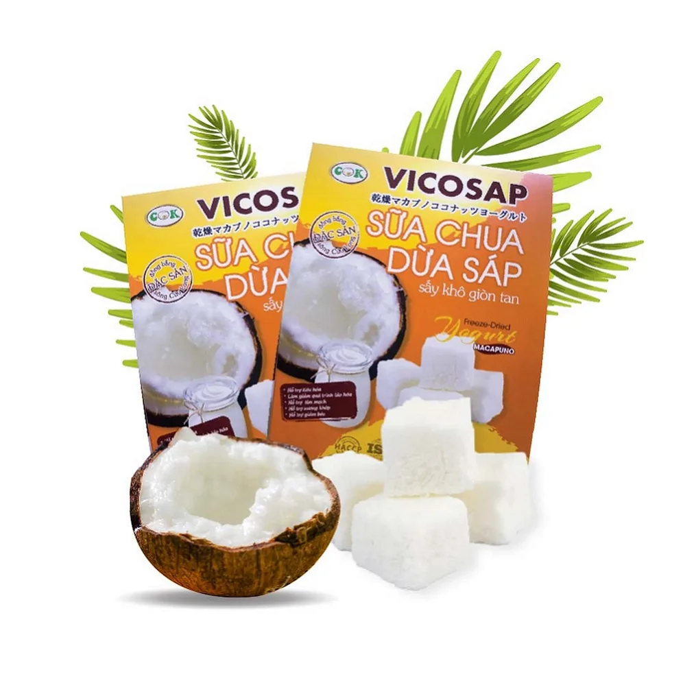 Frozen Crispy Dried Coconut Yogurt Fermented Macapuno Coconut Vietnam