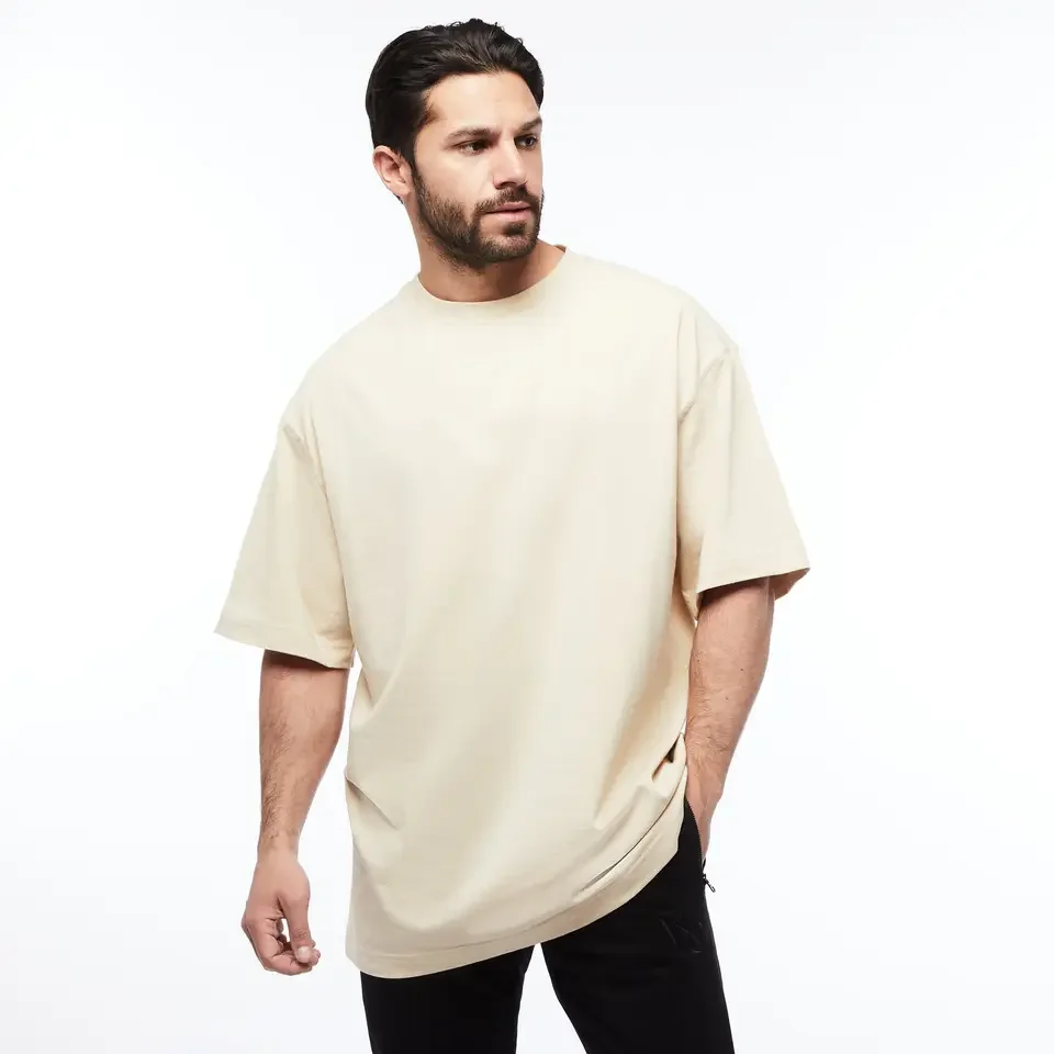 Drop Shoulder Casual Plain Pink Streetwear Plus Size Men's T Shirts Breathable Oversized Custom Unisex T-Shirts619_voghion.com