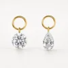 K gold inlaid lab grown diamond