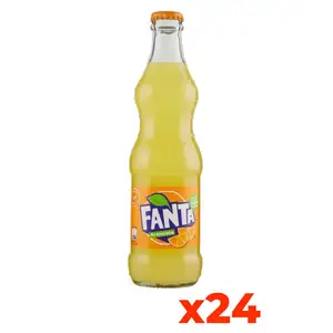 24 Bottles of Premium Quality 330ml for Fanta Glass Bottles Soft Drink Carbonated Drinks in Case