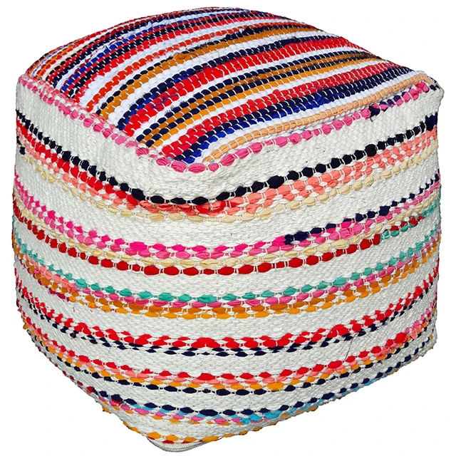 Luxuries Indian Vintage Pouf Bohemian Pouf 2022 Modern Manufacturer Hot