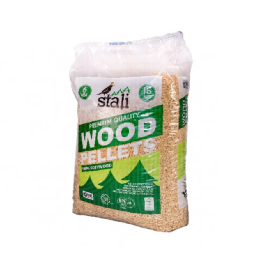 New Premium Wood Pellets 6mm En Plus A1 Class Pellet Abete In 15kg Bags