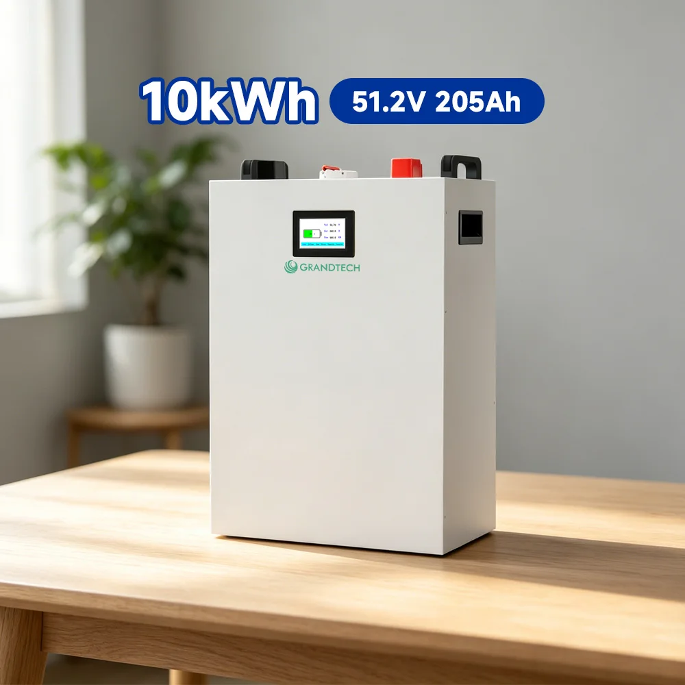 garantía de 5 años, más de 6500 ciclos profundos, BMS de 16S con Bluetooth, CAN y RS485, batería de iones de litio de 51,2 V, 5 kWh y 10 kWh, 100 Ah y 200 Ah, batería LiFePO4 de 48 V