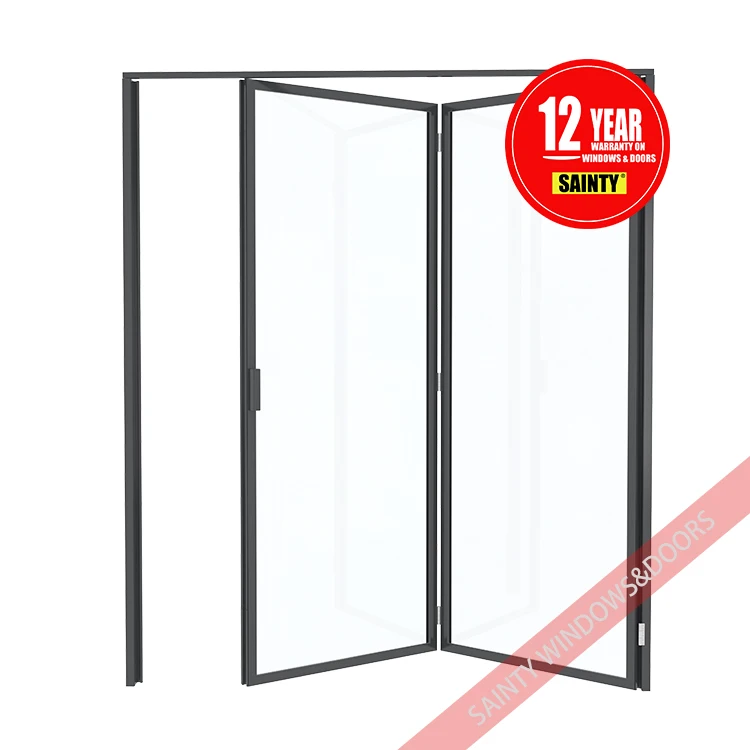 Indoor Folding Door Interior Double Folding Door Super Slim Frame