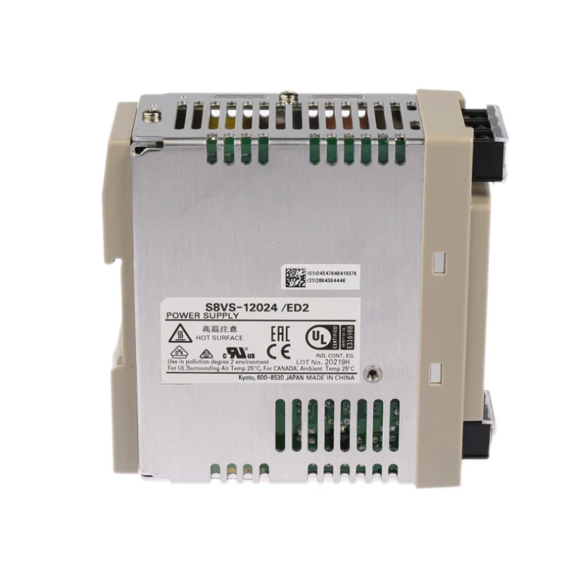 Bộ nguồn chuyển mạch dòng Omron S8VS-12024 mới, chính hãng. Thiết bị cung cấp điện áp một chiều đầu ra ổn định 24 V, hiệu suất cao và có chức năng bảo vệ quá áp/quá dòng. Thiết kế nhỏ gọn và bền bỉ, lý tưởng để cấp nguồn cho PLC, cảm biến và các thiết bị tự động hóa công nghiệp.