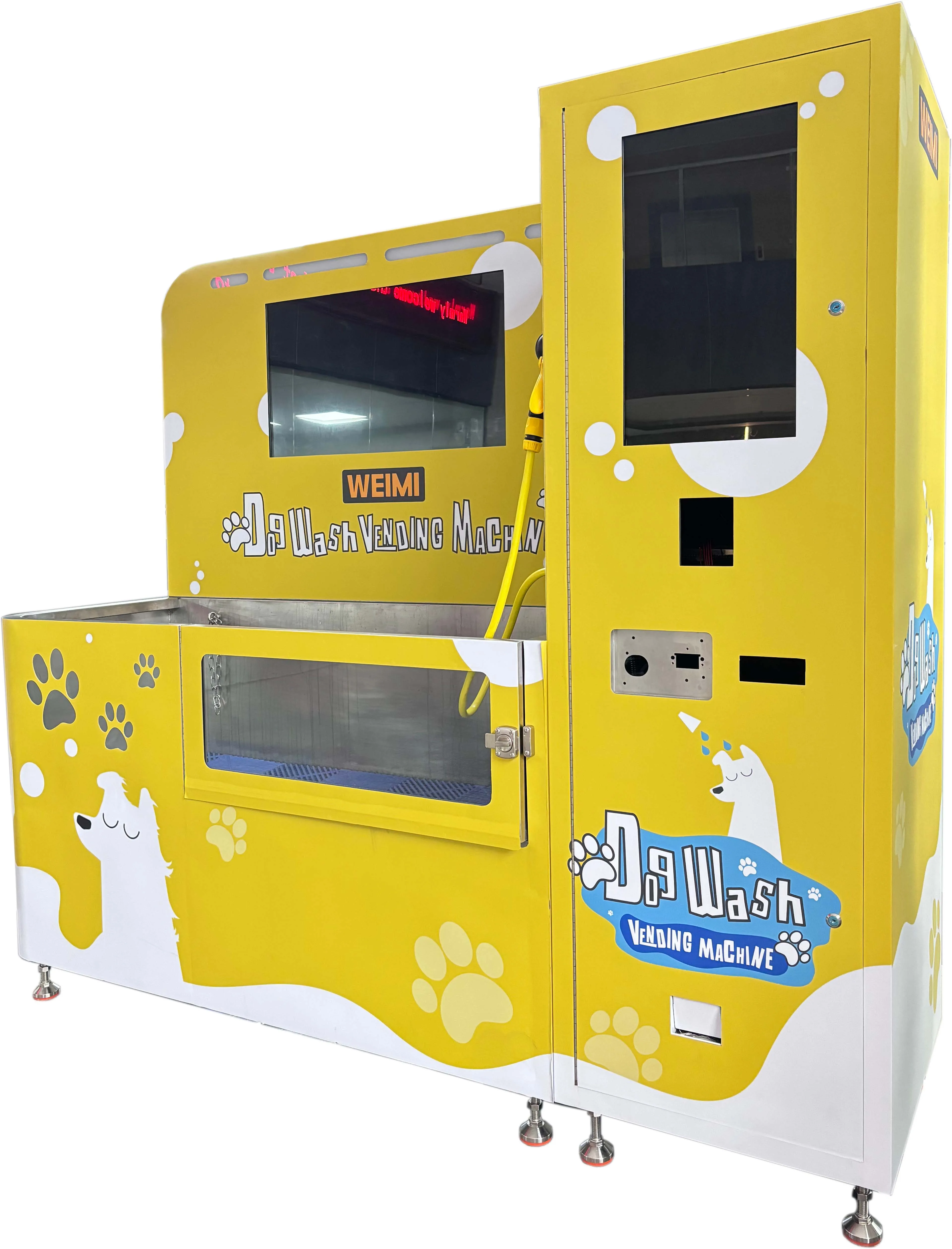 Self-Service Pet Washing Vending Machine with Touch Screen Coin Payment System and SDK Function