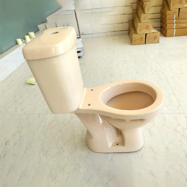 Modern Beige Irani Wc Ceramic Toilet Seat With Water Tank Soft Close Seat Cover Design For Bathroom Two-piece Wc Toilet