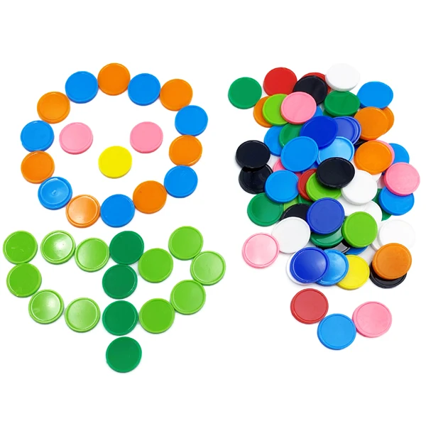1000 Pcs 10 Colors 2 cm Plastic Circle Math Counter| Alibaba.com