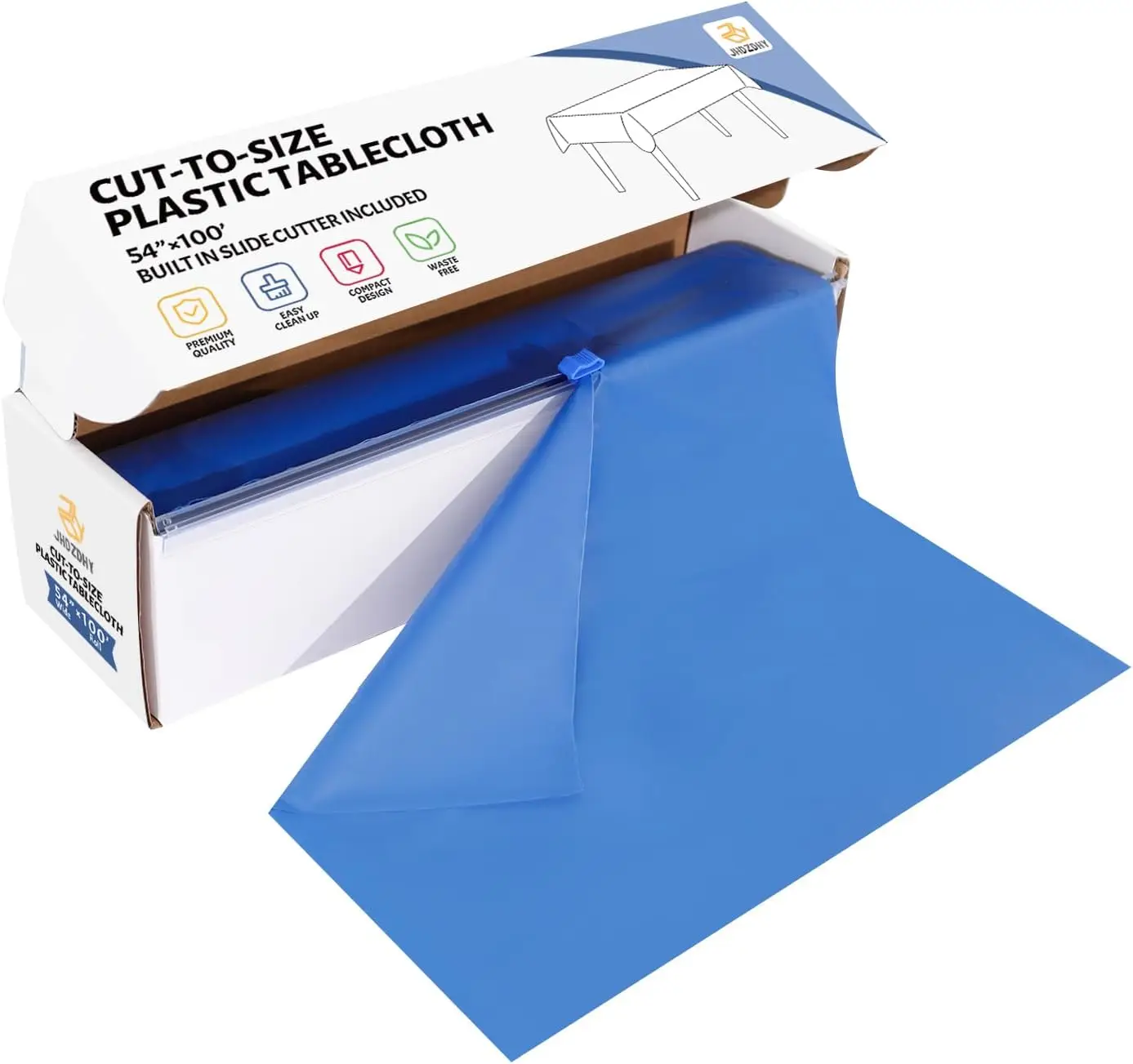 2 Pcs Disposable Plastic Table Cover Roll 40 Inch X 100 ft Christmas Plastic Tablecloth Roll Banquet Roll for Christmas Parties