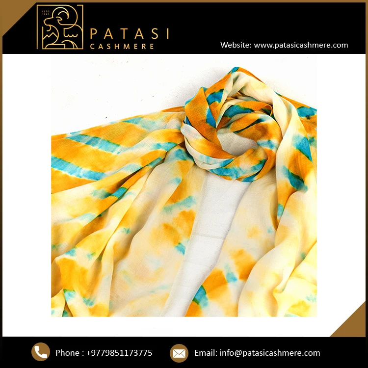 High Quality Merino Light Weight Tie Dye Scarves Premium Collection Buy