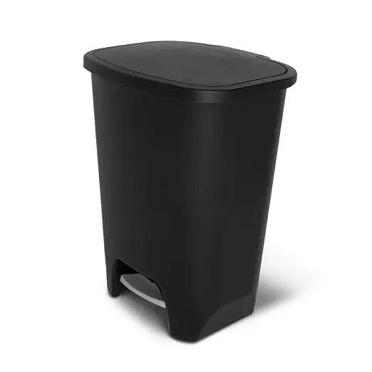 Glad 20 Gallon Trash Can Plastic Kitchen Waste Bin With Odor