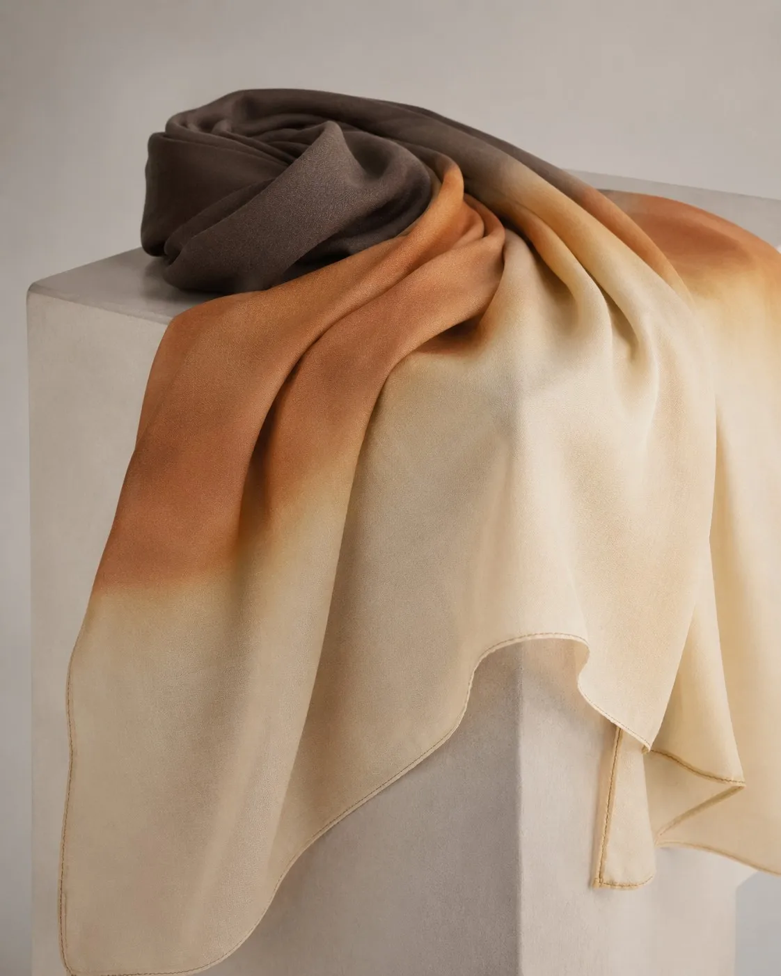 Custom Printed Modal Hijab Sunset Ombré view 7