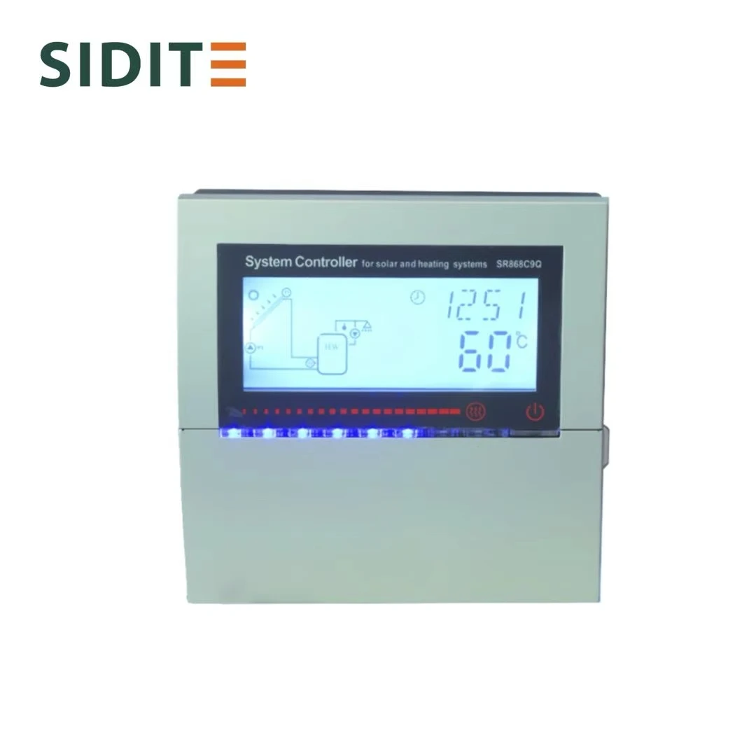 SR868C9 Smart Solar Controller Temperature Differential Control Unit for 1 Collector 1 Tank Systems 4 Relays 5 Heater Parts