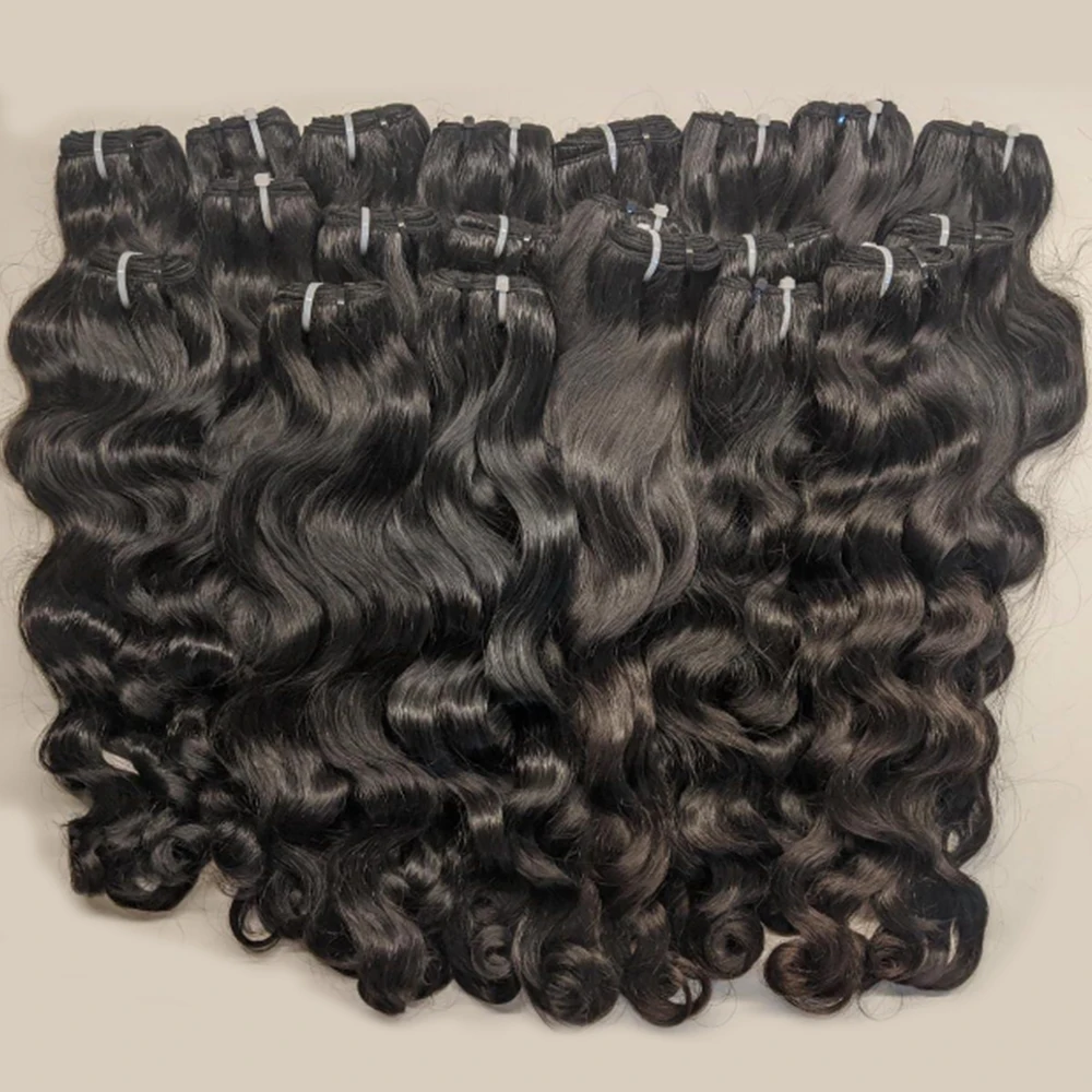 Wholesale Raw Indian Hair Bundles From India Vendor Double Drawn Remy