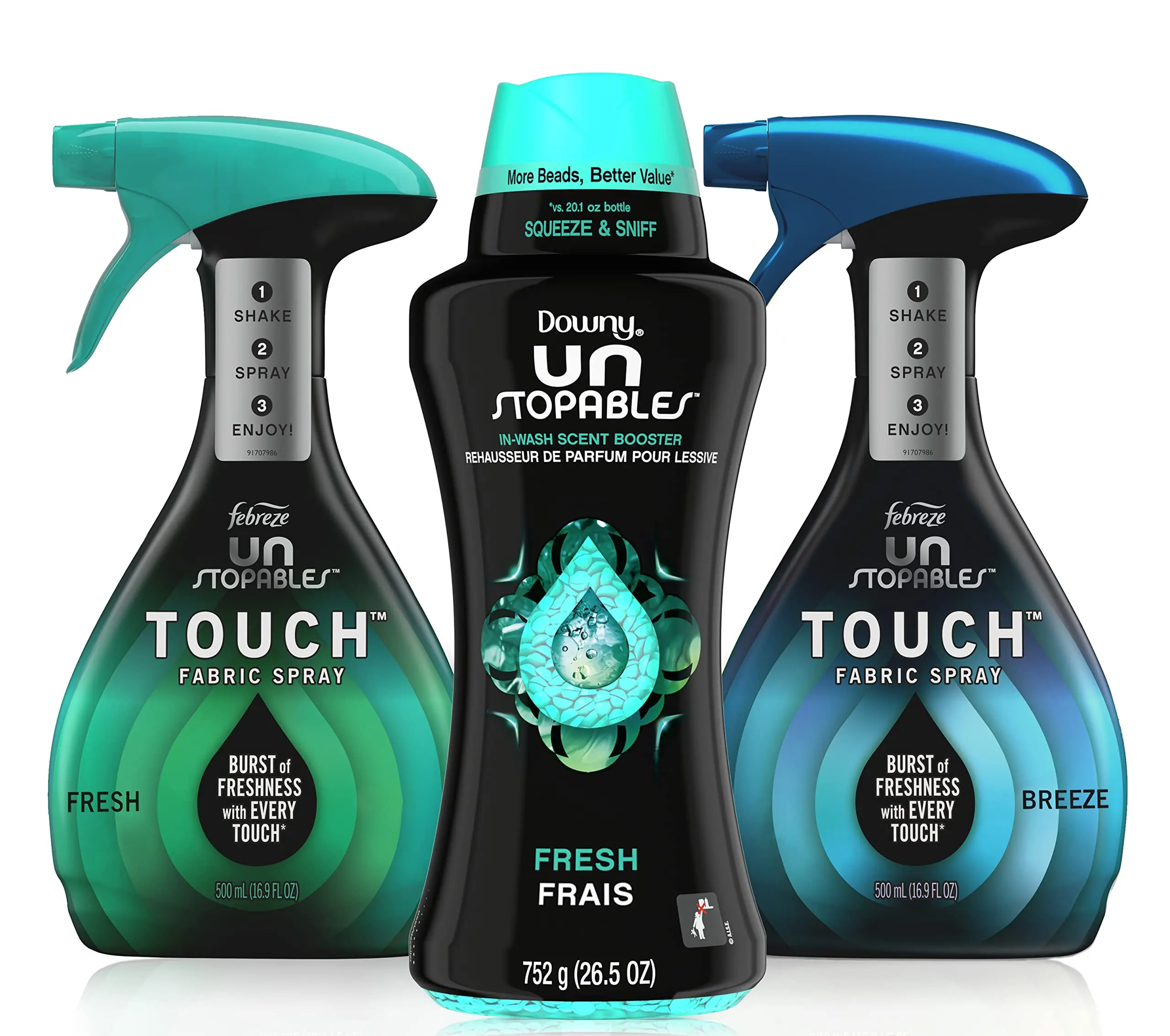 febreze fabric spray & downy unstopables