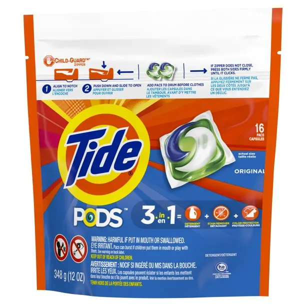 Tide Pods Liquid Laundry Detergent Pacs,Original,16 Count Buy Shampoo Oil Bottle Special