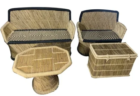 Большая партия, превосходное качество, мебель для дома и улицы, бамбуковый диван и стул для патио, кафе, сада, паба, ресепшн, стул, набор для отдыха