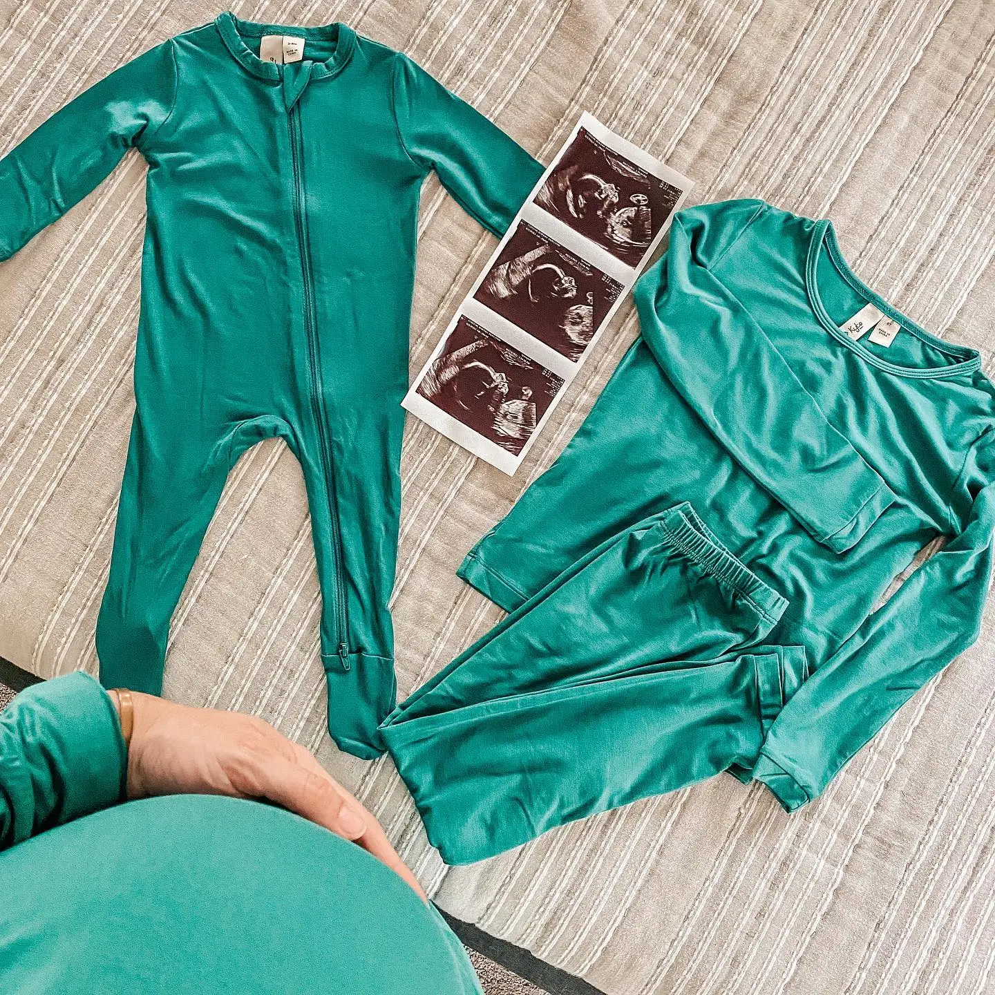 Сертифицированный комплект детской одежды OEKO детские пижамы из бамбука и хлопка милый Принт для родителей детей