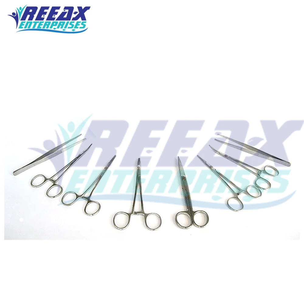 Professional Surgical Dressing Sets Forceps Tweezers & Box Stainless ...