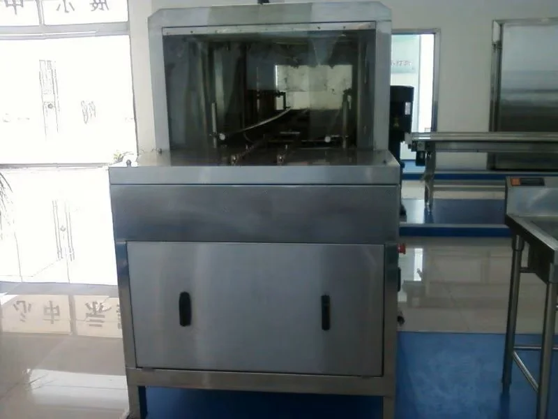 Automatic stainless steel crate cleaning machines for slaughterhouses and food processing plants