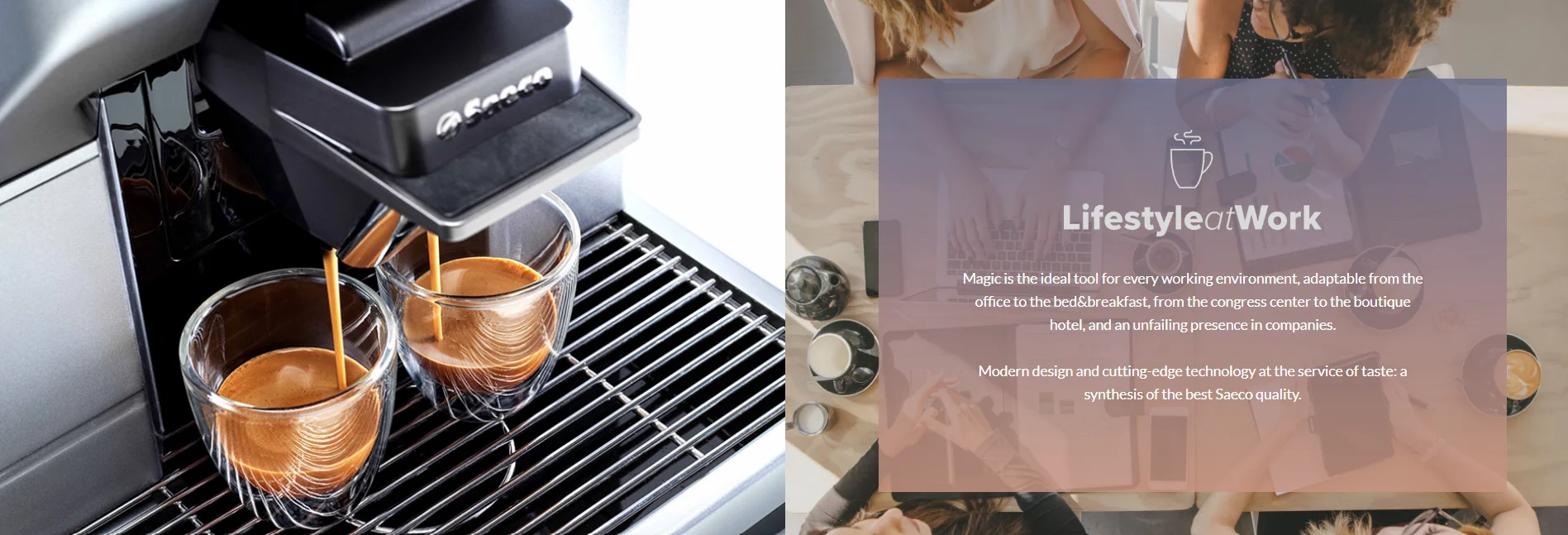 Saeco Magic B2 With Touchscreen 8.5 To 15 G Variable Chamber Coffee