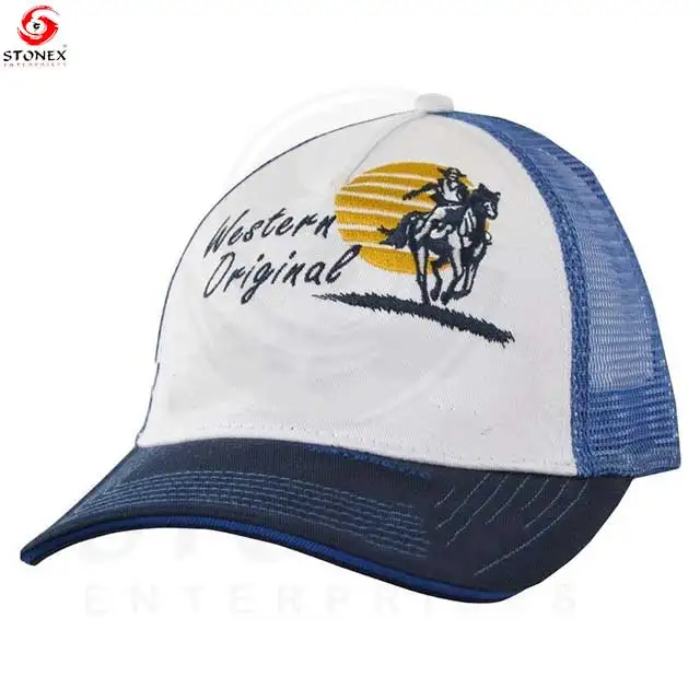 Unisex Fashion Wear Hip-Hop Cotton Mesh Breathable Waterproof Adjustable Trucker Caps for Women and Men