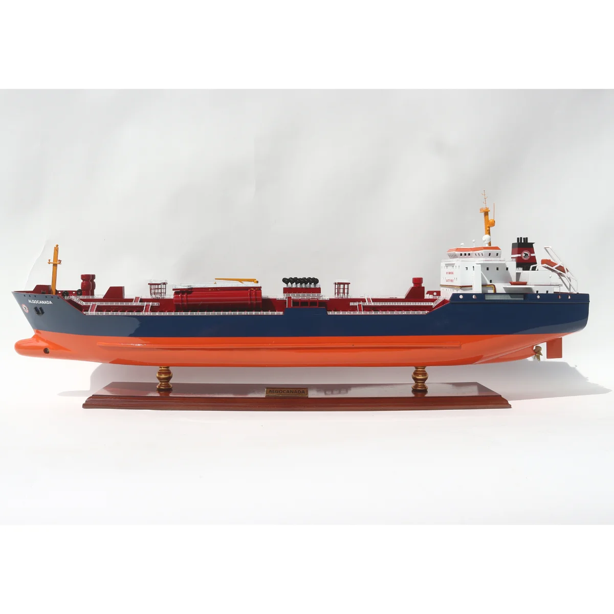 ALGOCANADA OIL TANKER SHIP MODEL WOODEN COMMERCIAL SHIP MODEL FOR