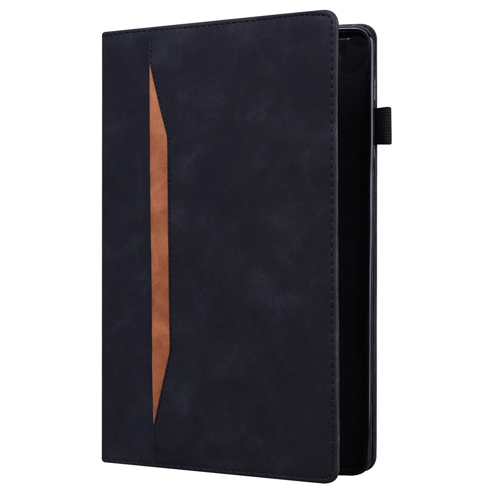 product matte contrasting color protective case for samsung tab s10 fe tablet a9 11 with card holder leather case laudtec-3