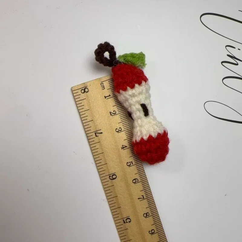 KIVA Brand New Handmade Knitted apple Keychain Pendant Crochet