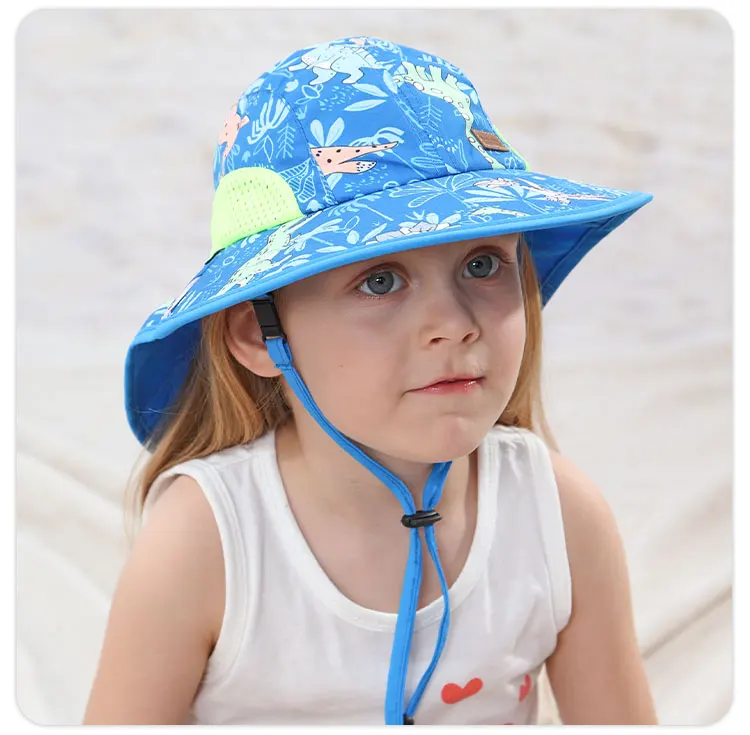 Summer Uv Protection Sun Visor Toddler Neck Cover Sun Protect Bucket