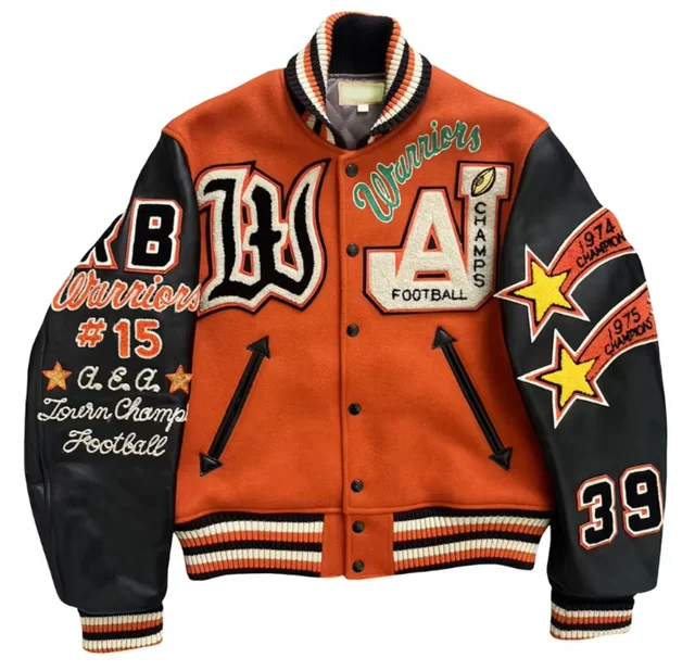 Custom Manufacturer High Quality Vintage Winter And Fall Men's Leather Baseball Letterman Varsity Jackets for men