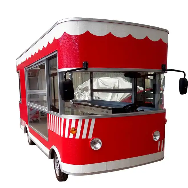 Standard food truck mobile fast food cart trailer American customized kitchen food cart truck