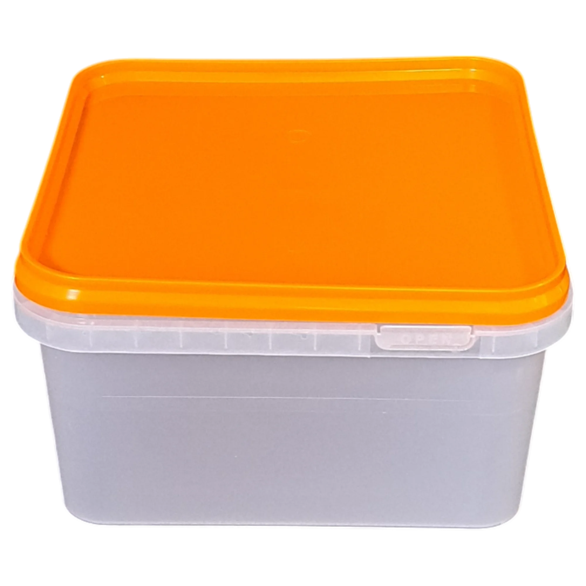 2000ml Square IML Container with Tamper Evident Lid DKK2100 Customizable Logo Color Plastic Food Cup for Packaging Other Foods