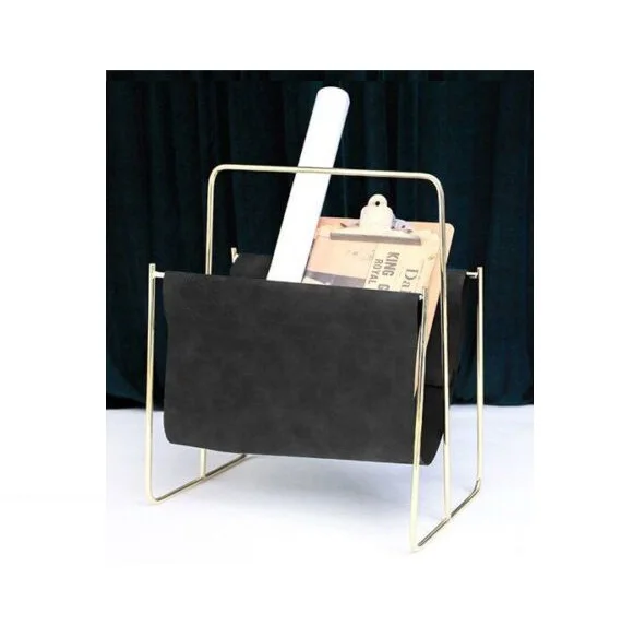 Stainless Steel Metal Magazine Holder Leather High Quality Magazine
