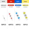 120pcs/bag(50white/35red/25blue/10yellow)