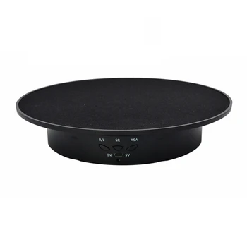 20cm 3 Speeds Smart Mirror Velvet Electric Rotating Display Stand Turntable Jewelry Holder detail image