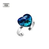 Sterling Silver 925 with 18K white gold plated women ring