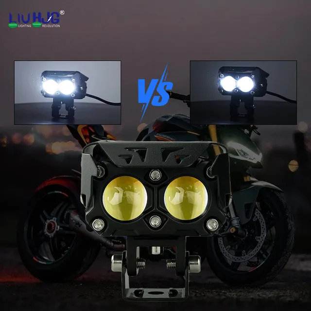 HJG Factory Price Motorcycle Car LED Headlights Waterproof Work Light Motorcycle Headlamp Low Beam High Beam Car LED Lights