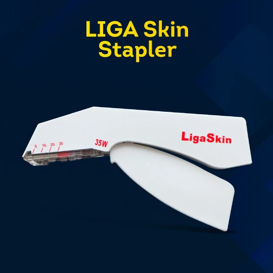 Single Use Disposable Skin Stapler Ergonomic Design With Adjustable Staple Depth for Reliable and Precise Wound Closure