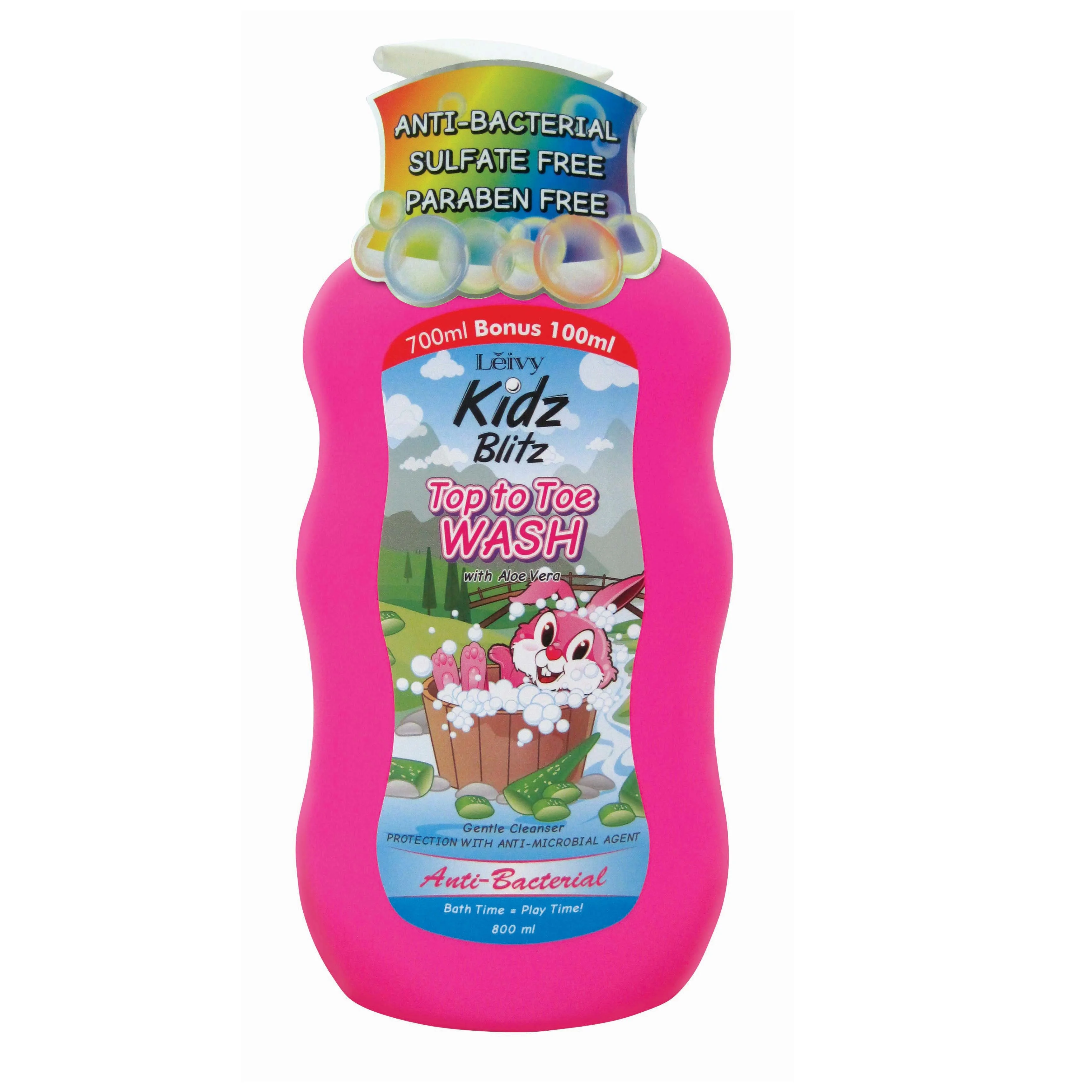 700 мл бонус 100 высококачественный фруктовый аромат малайзийские розовые детские товары для ванны уход за Kidz Blitz шампунь от Top to